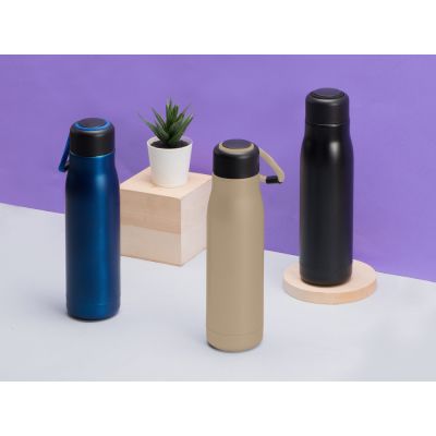 Вакуумный термос Ardent Waterline, 500 мл, тубус, бежевый-9