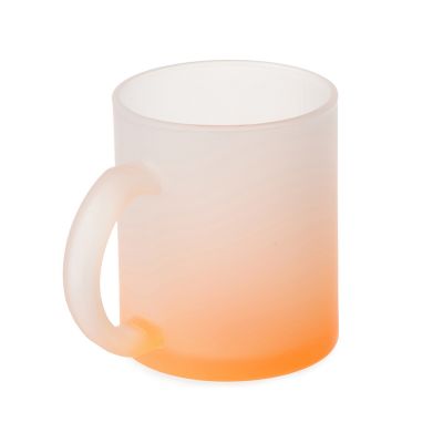 Стеклянная матовая кружка Омбре с градиентом для сублимации, оранжевый-1