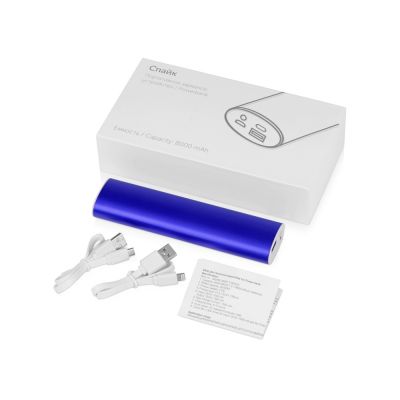 Портативное зарядное устройство Спайк, 8000 mAh, синий-6