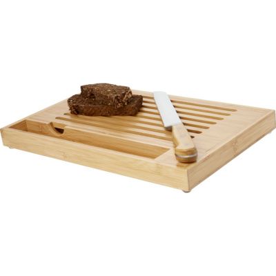 Бамбуковая разделочная доска с ножом Pao-0