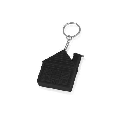 Брелок-рулетка Домик, 1 м., черный-0