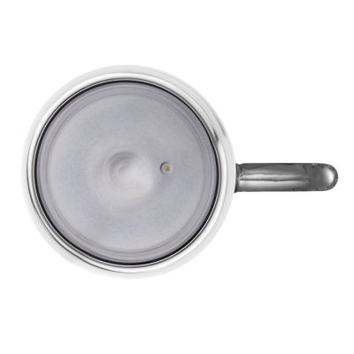 Кружка с двойными стенками с широкой ручкой и градиентным покрытием Fog, черный-3