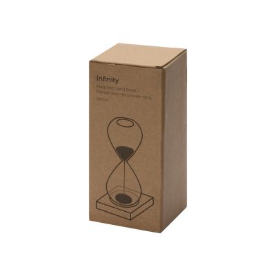 Песочные магнитные часы на деревянной подставке Infinity-2