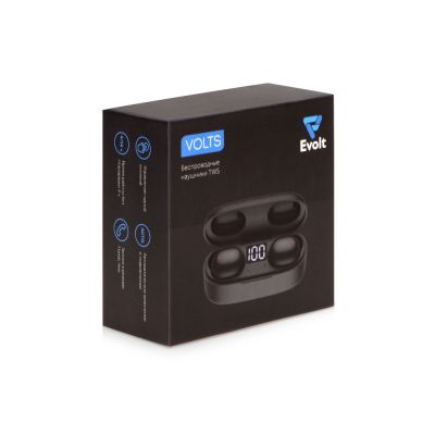 Беспроводные наушники TWS в кейсе Volts. Evolt, белый, пластик-9