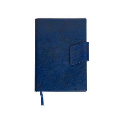 Бизнес блокнот А5 Monoi с клапаном, твердая обложка, 128 листов, темно-синий-1
