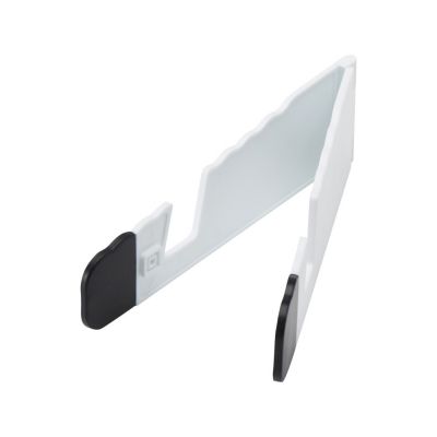 Buna складная подставка для планшета и телефона из переработанной пластмассы, белый-2