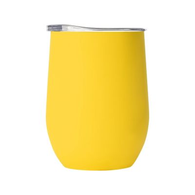 Термокружка Sense Gum, soft-touch, непротекаемая крышка, 370мл, желтый (P)-2