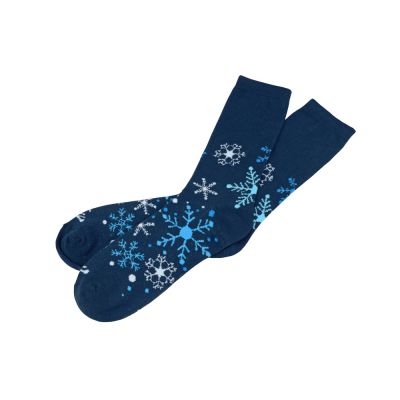 Носки в шаре Снежинка мужские, синий-1