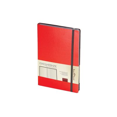 Ежедневник А5 недатированный Megapolis Soft, красный-0