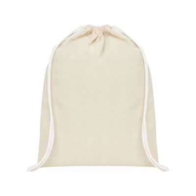 Рюкзак со шнурком Tenes из хлопка плотностью 140 г/м2, natural-1