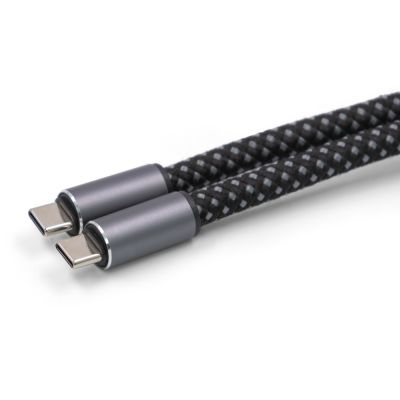 Ремешок-держатель для телефона с зарядным кабелем USB-C - USB-C Lany Wristband Charge Eco, серый-5