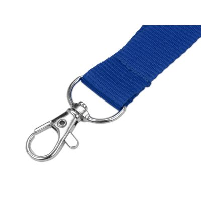 Ланьярд с карабином и замком безопасного разрыва, синий-1