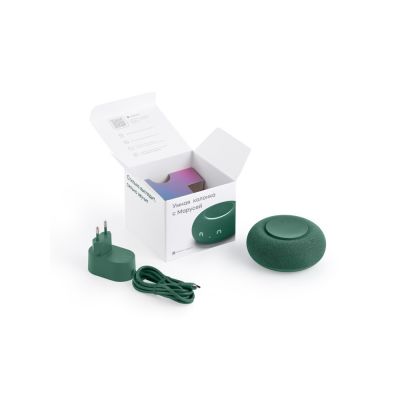 Умная колонка VK Капсула Мини с голосовым помощником Марусей, хвойный зеленый-4