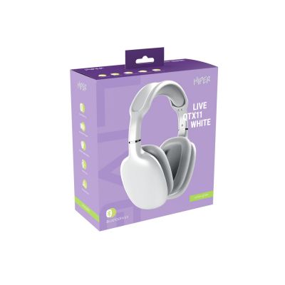HIPER Наушники накладные Bluetooth HIPER Live белый HTW-QTX11-3