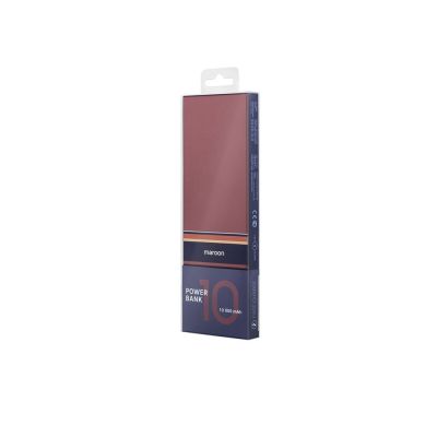 Внешний аккумулятор Rombica NEO ARIA Maroon, 10000мАч, Soft-touch, PD, QCharge, Type-C, бордовый/син-3