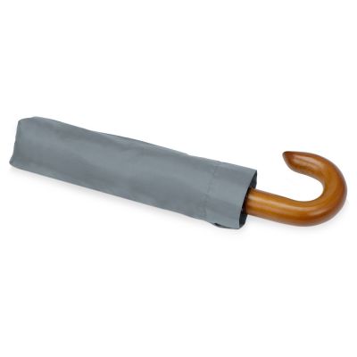 Зонт складной Cary, полуавтоматический, 3 сложения, с чехлом, серый-4