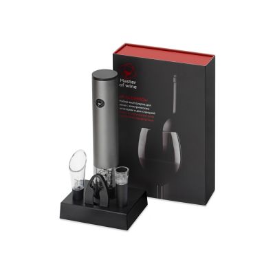 Набор винных аксессуаров Palermo с электрическим штопором на док-станции-0