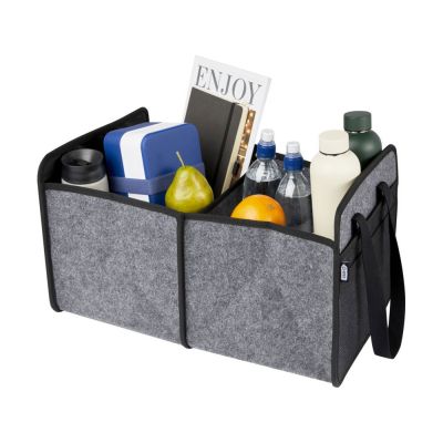 Складной органайзер для автомобиля Felta из фетра, переработанного по стандарту GRS, средне-серый-3