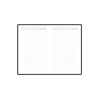 Ежедневник недатированный с индексами А5 Bergamo, черный-1