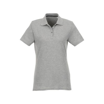 Женское поло Helios с коротким рукавом, серый яркий-1