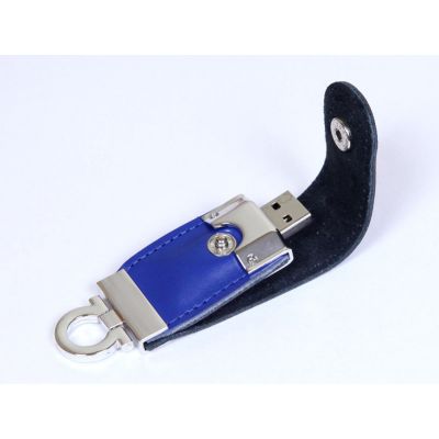USB-флешка на 64 ГБ в виде брелка, синий-0