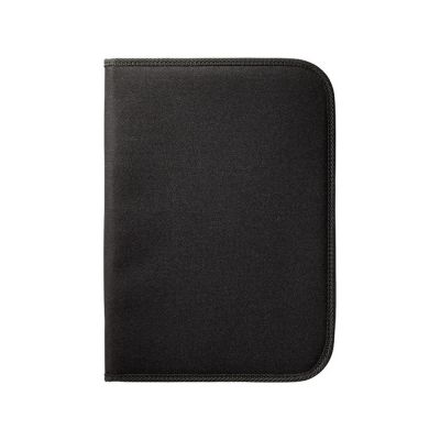 Папка А4 Berkeley на молнии с блокнотом, черный-2