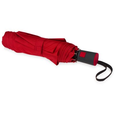Зонт складной Irvine, полуавтоматический, 3 сложения, с чехлом, красный-3