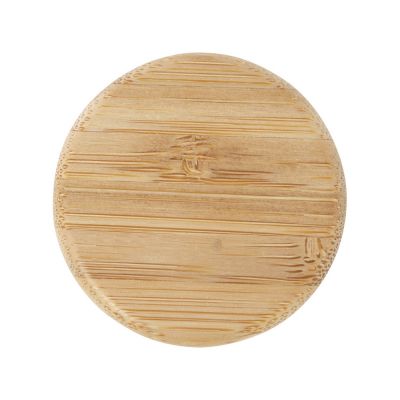 Lume бутылка из матового содово-известкового стекла объемом 500 мл с бамбуковой крышкой - Белый-3