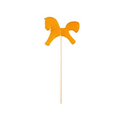 Леденец Лошадка, желтый со вкусом апельсина, 21 гр.-2