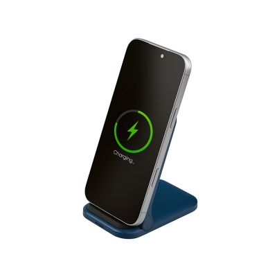 Беспроводное зарядное устройство Foldy, 15 Вт, темно-синий-2