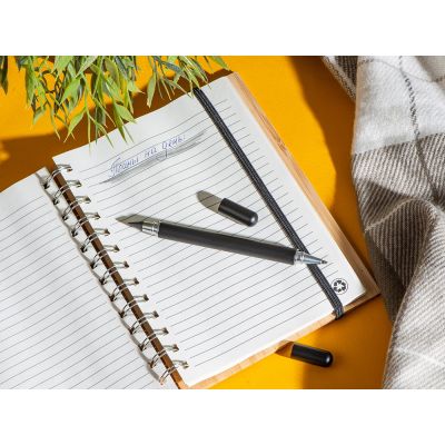 Металлическая ручка и вечный карандаш Van Gogh с рельефным покрытием, черный-7