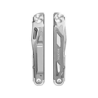 Нож-мультитул Rocktol 12 в 1 с титановыми ручками, серый-5