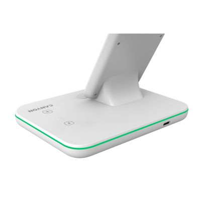 Беспроводное зарядное устройство для гаджетов 3-в-1 с технологией QI Canyon WS-303 (CNS-WCS303W), 15W, белый-2