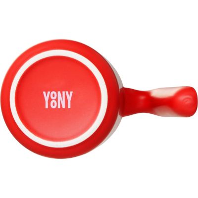 Кружка матовая с прямой ручкой Axio, 360 мл, красный-5