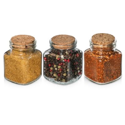 Набор Delicio из трех специй в подставке из бука-3