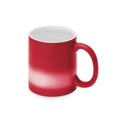 Кружка-хамелеон Magic матовая, красный/белый-3