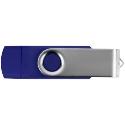 USB/micro USB-флешка 2.0 на 16 Гб Квебек OTG, синий-3