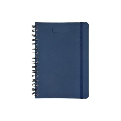 Ежедневник недатированный на гребне А5 Pragmatic, темно-синий-1