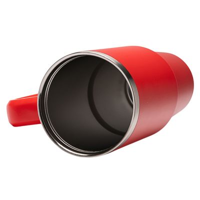 Термокружка Крэнстон с двойными стенками из переработанной нержавеющей стали, красный-2