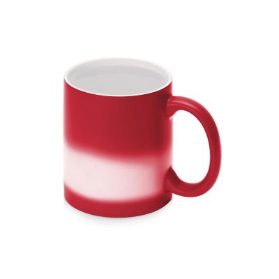 Кружка-хамелеон Magic матовая, красный/белый-4