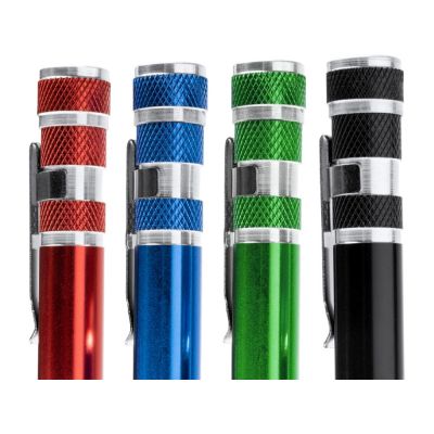 Алюминиевый мультитул BRICO в форме ручки, королевский синий-4