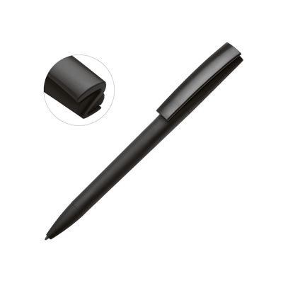 Ручка пластиковая soft-touch шариковая Zorro, черный-0