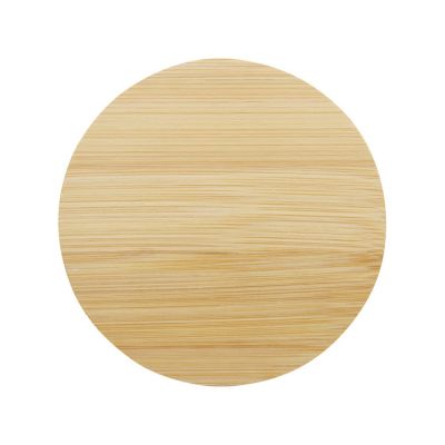 Стеклянная кружка Lenora емкостью 250 мл с бамбуковой крышкой - прозрачный-1