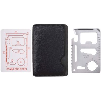 Инструмент многофункциональный в форме карты в чехле-1