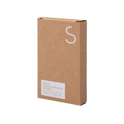 Внешний аккумулятор с подсветкой лого Reedia S2, 5000 mAh, бамбук, черный-9