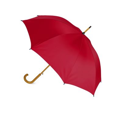 Зонт-трость полуавтоматический с деревянной ручкой-1