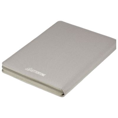 Портфолио А4 из RPET на молнии Harvey, 40 л FSC бумаги, серый-2