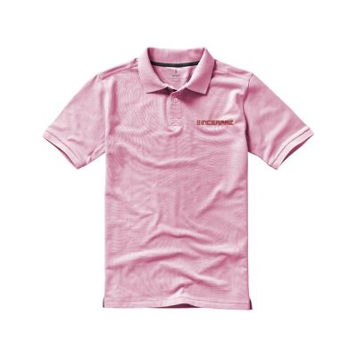 Calgary мужская футболка-поло с коротким рукавом, light pink-4