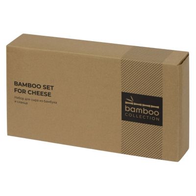 Набор для сыра из сланцевой доски и ножей Bamboo collection Taleggio-10