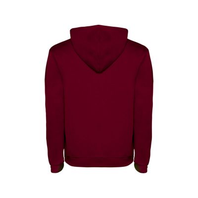 Толстовка с капюшоном Urban мужская, гранатовый/серый меланж-1